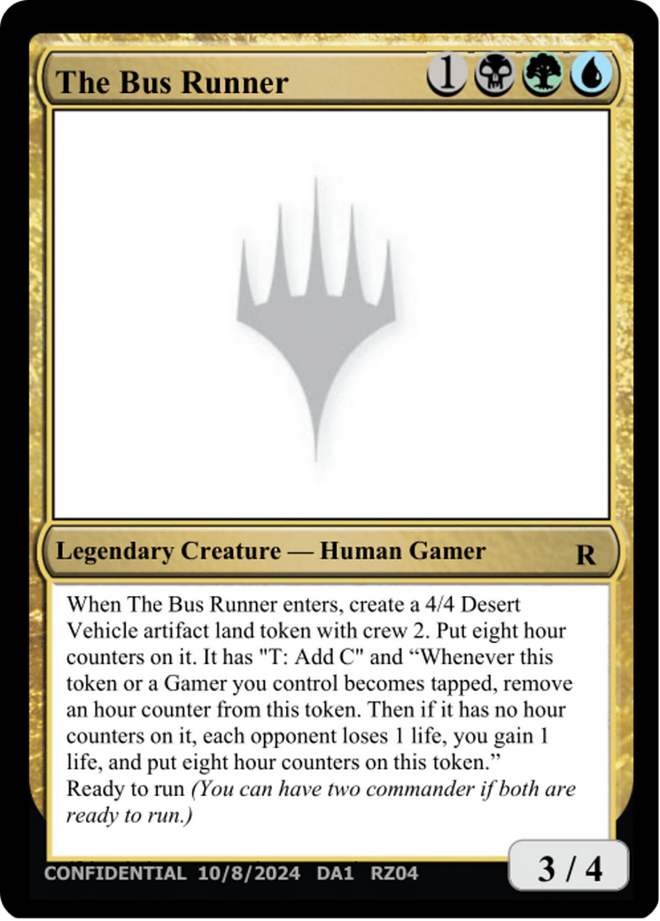 The Bus Runner [Unknown Event] | Exor Games Bridgewater