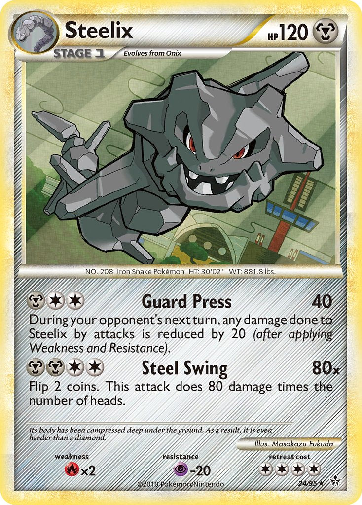 Steelix (24/95) (Theme Deck Exclusive) [HeartGold & SoulSilver: Unleashed] | Exor Games Bridgewater