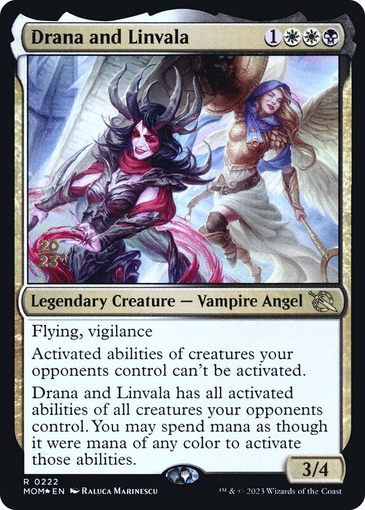 Drana and Linvala [March of the Machine Prerelease Promos] | Exor Games Bridgewater