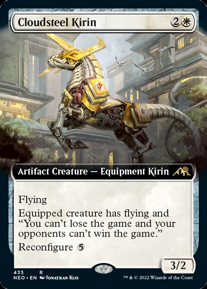 Cloudsteel Kirin (Extended Art) [Kamigawa: Neon Dynasty] | Exor Games Bridgewater