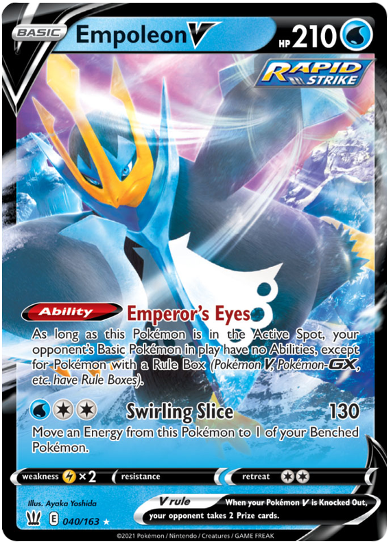 Empoleon V (040/163) [Sword & Shield: Battle Styles] | Exor Games Bridgewater