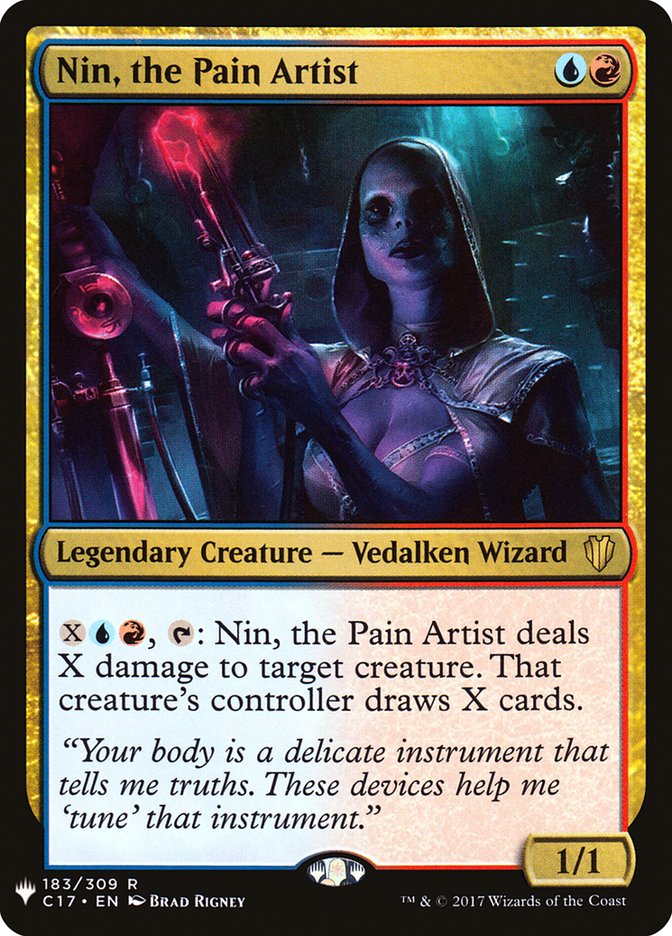 Nin, the Pain Artist [The List] | Exor Games Bridgewater