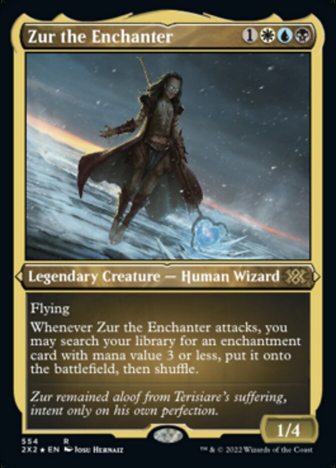 Zur the Enchanter (Foil Etched) [Double Masters 2022] | Exor Games Bridgewater