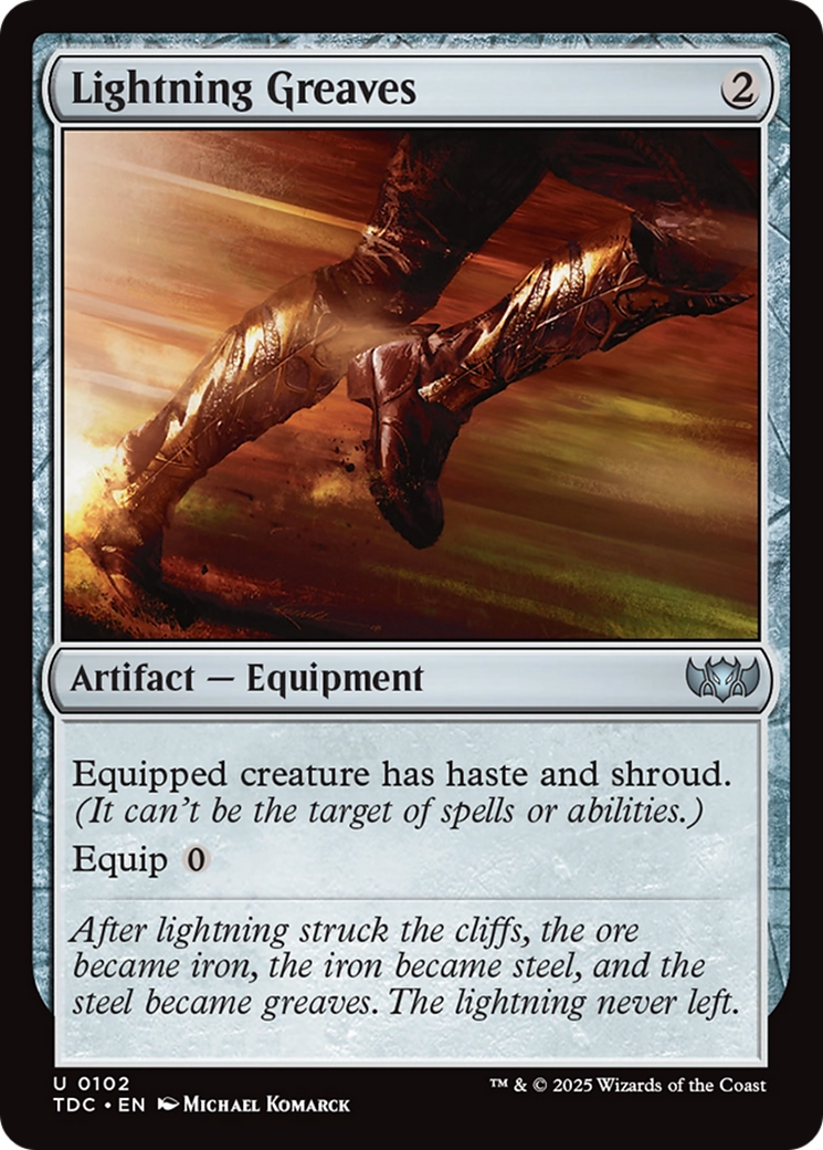 Lightning Greaves [Tarkir: Dragonstorm Commander] | Exor Games Bridgewater