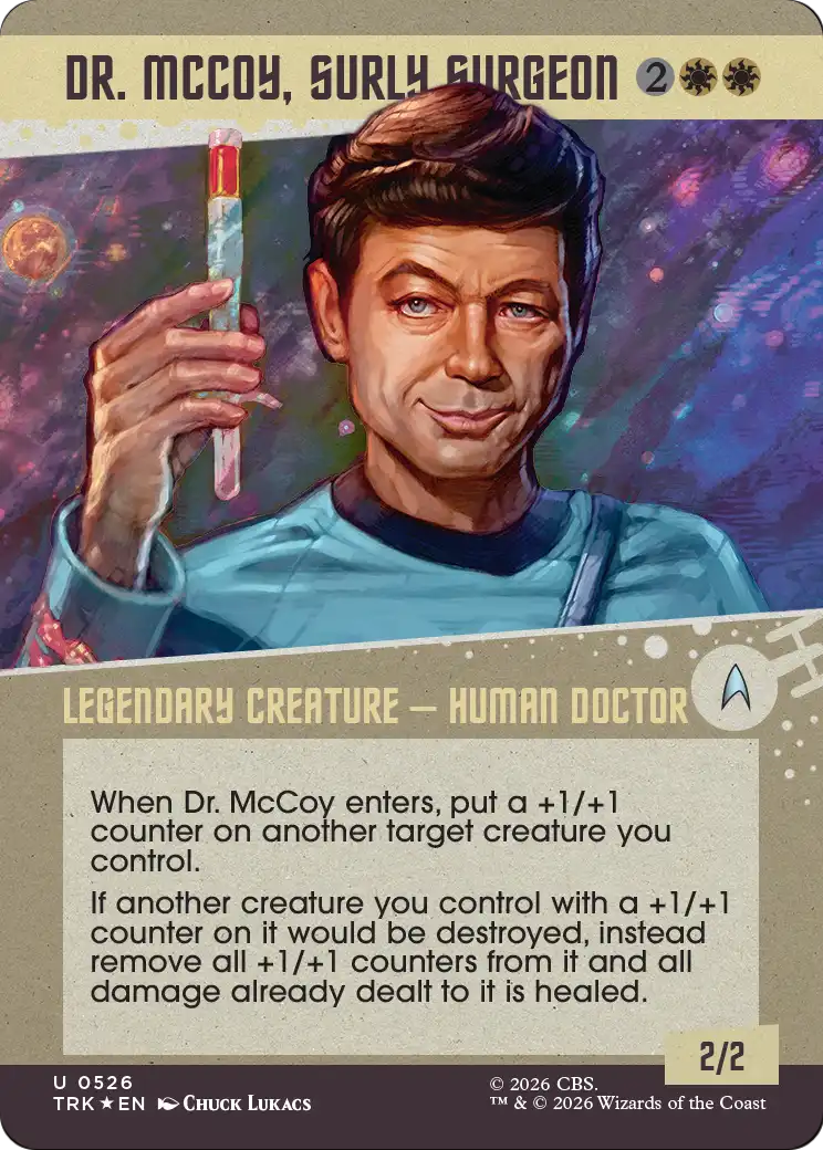 Dr. McCoy, Surly Surgeon (Showcase) (Surge Foil) [Star Trek] | Exor Games Bridgewater