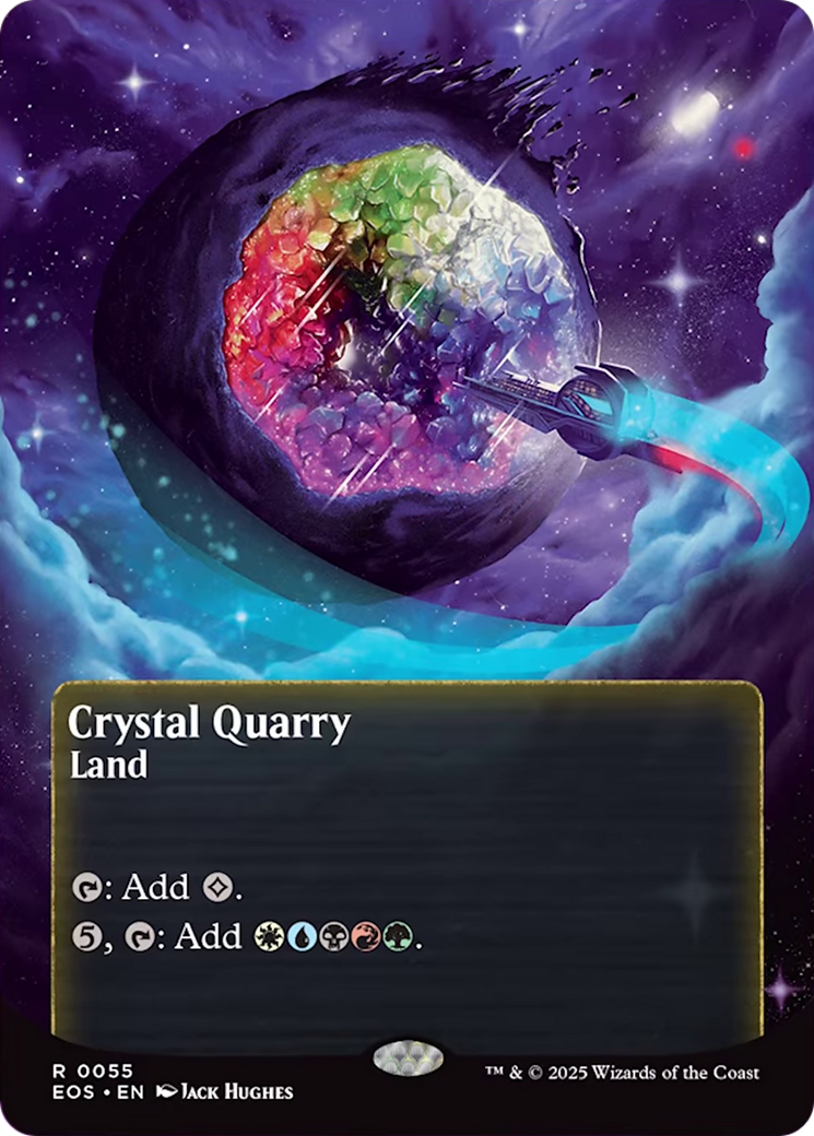 Crystal Quarry (0055) (Borderless) [Edge of Eternities: Stellar Sights] | Exor Games Bridgewater