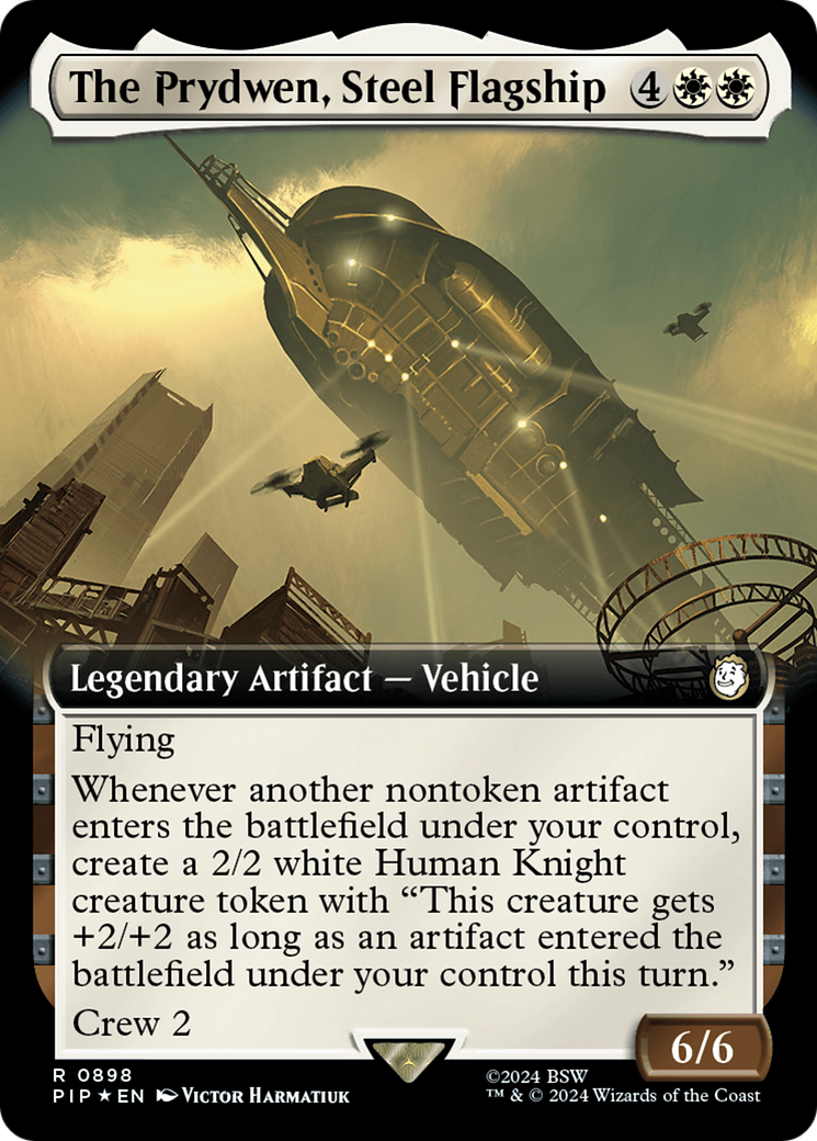 The Prydwen, Steel Flagship (Extended Art) (Surge Foil) [Fallout] | Exor Games Bridgewater