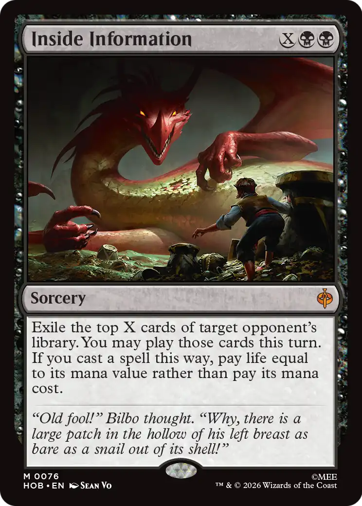 Inside Information [The Hobbit] | Exor Games Bridgewater