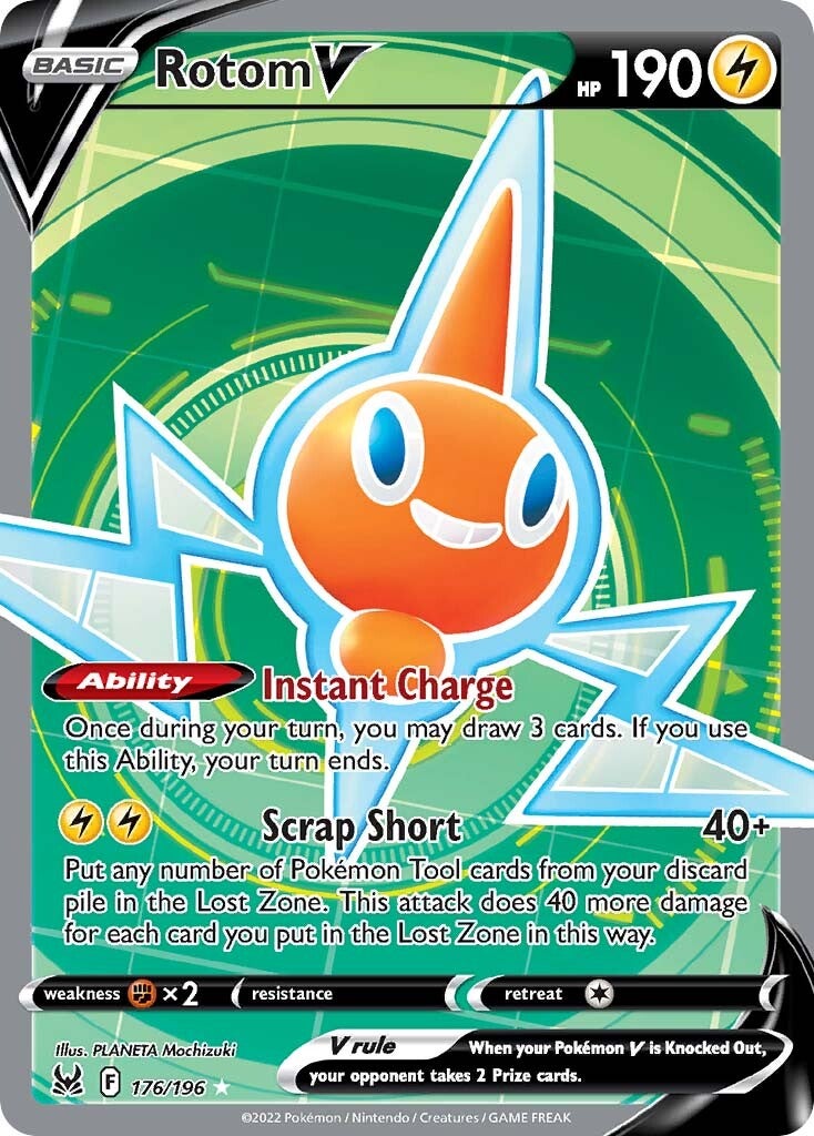 Rotom V (176/196) [Sword & Shield: Lost Origin] | Exor Games Bridgewater