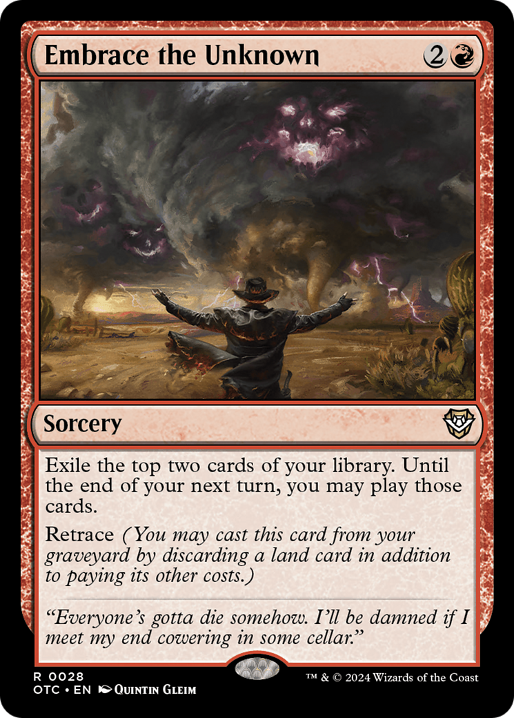 Embrace the Unknown [Outlaws of Thunder Junction Commander] | Exor Games Bridgewater