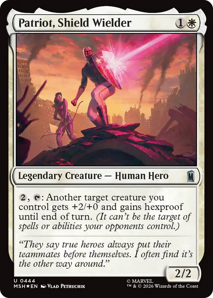 Patriot, Shield Wielder (Surge Foil) [Marvel Super Heroes] | Exor Games Bridgewater
