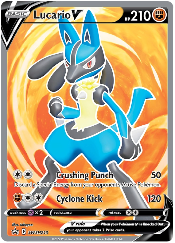 Lucario V (SWSH213) [Sword & Shield: Black Star Promos] | Exor Games Bridgewater