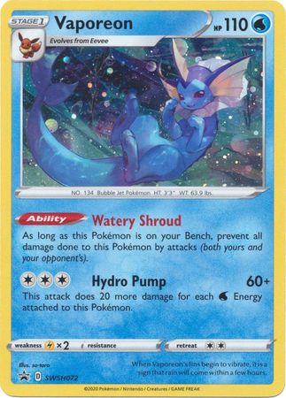 Vaporeon (SWSH072) [Sword & Shield: Black Star Promos] | Exor Games Bridgewater