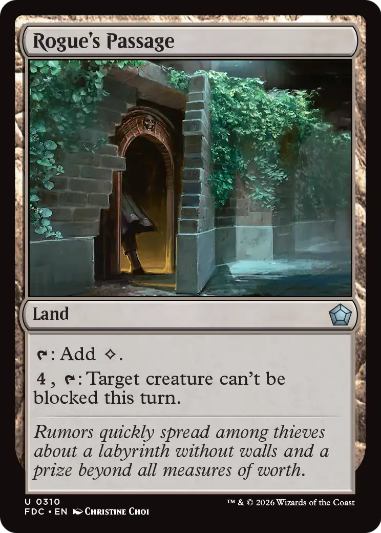Rogue's Passage [Foundations Commander] | Exor Games Bridgewater