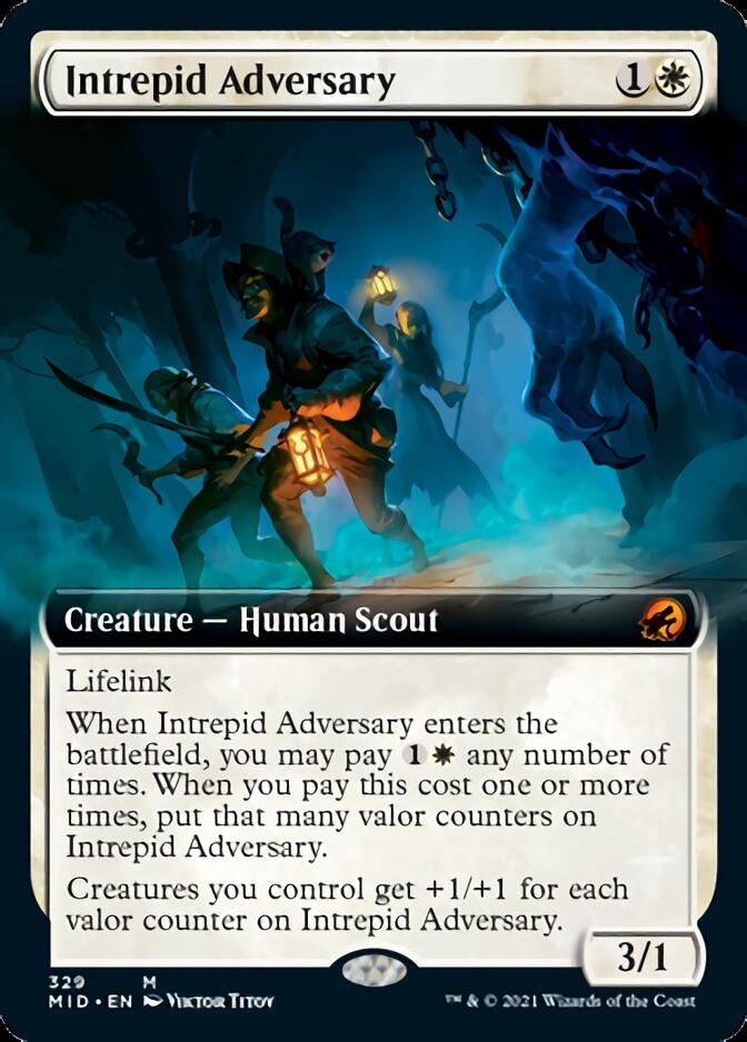 Intrepid Adversary (Extended Art) [Innistrad: Midnight Hunt] | Exor Games Bridgewater