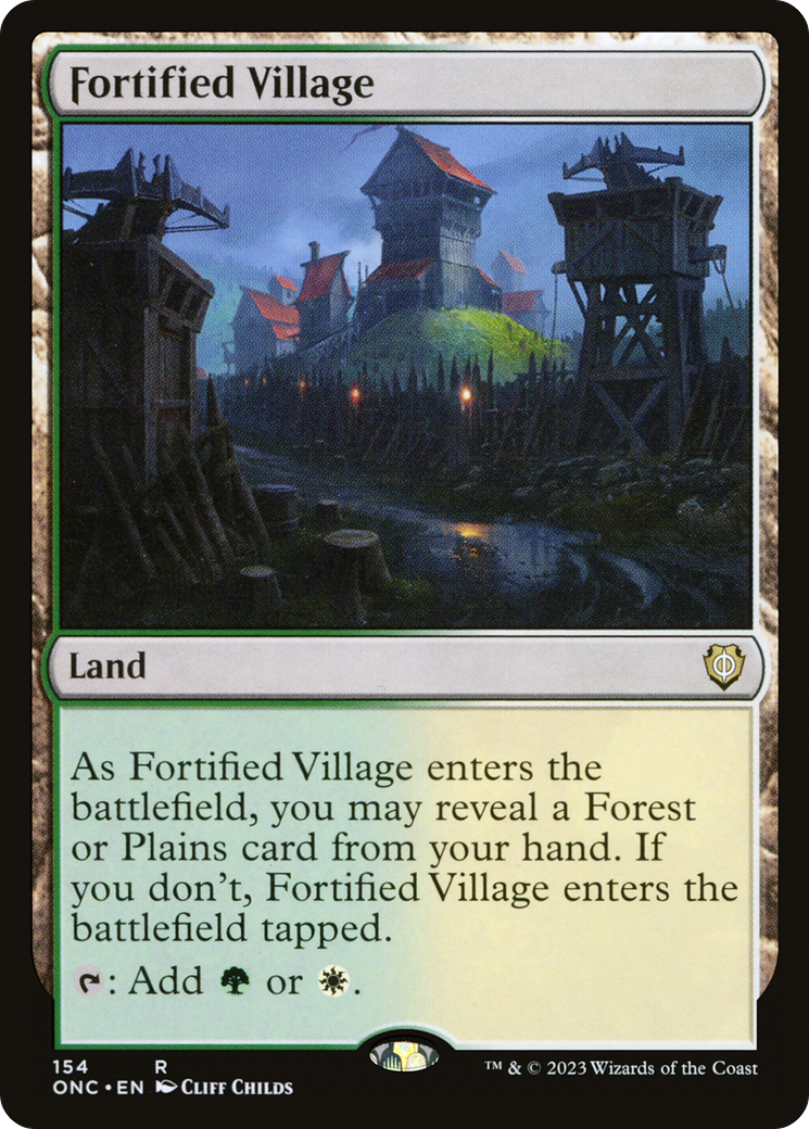 Fortified Village [Phyrexia: All Will Be One Commander] | Exor Games Bridgewater