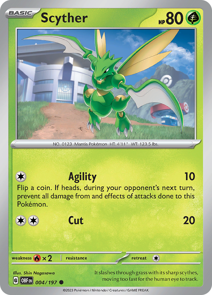 Scyther (004/197) [Scarlet & Violet: Obsidian Flames] | Exor Games Bridgewater