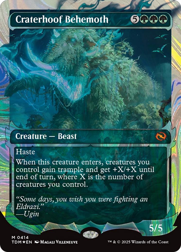 Craterhoof Behemoth (Showcase) (Halo Foil) [Tarkir: Dragonstorm] | Exor Games Bridgewater