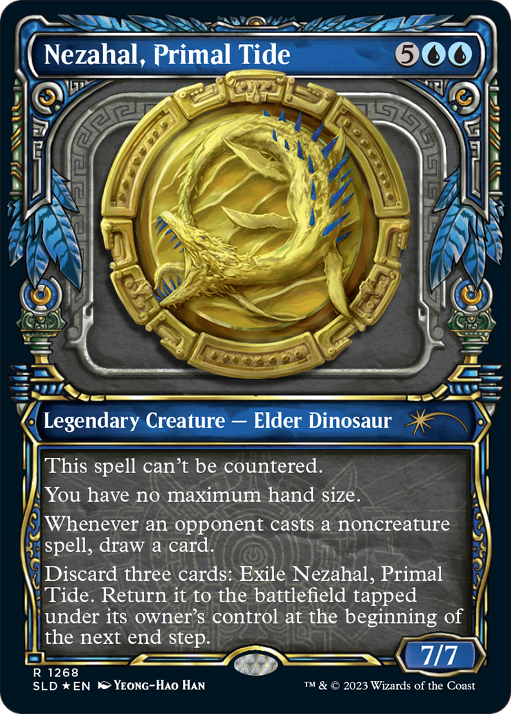 Nezahal, Primal Tide (Halo Foil) [Secret Lair Drop Series] | Exor Games Bridgewater