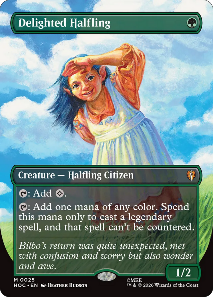 Delighted Halfling (Borderless) [The Hobbit: Eternal-Legal] | Exor Games Bridgewater