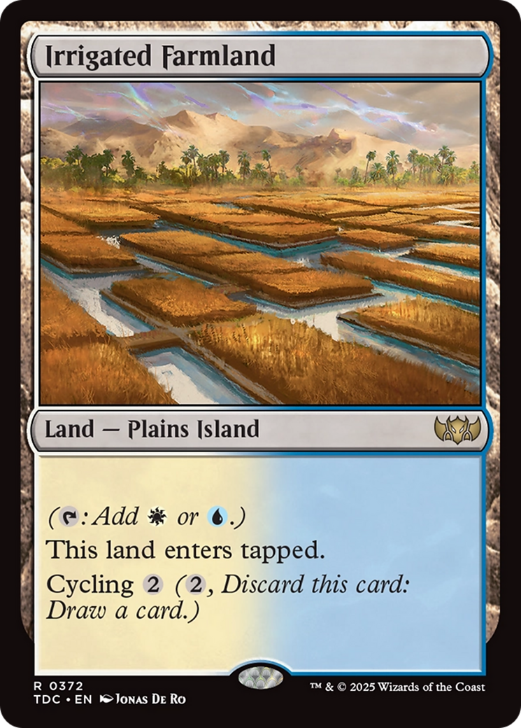 Irrigated Farmland [Tarkir: Dragonstorm Commander] | Exor Games Bridgewater