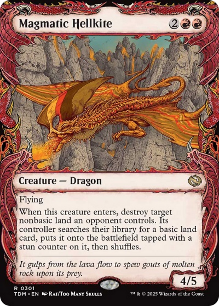 Magmatic Hellkite (Showcase) [Tarkir: Dragonstorm] | Exor Games Bridgewater