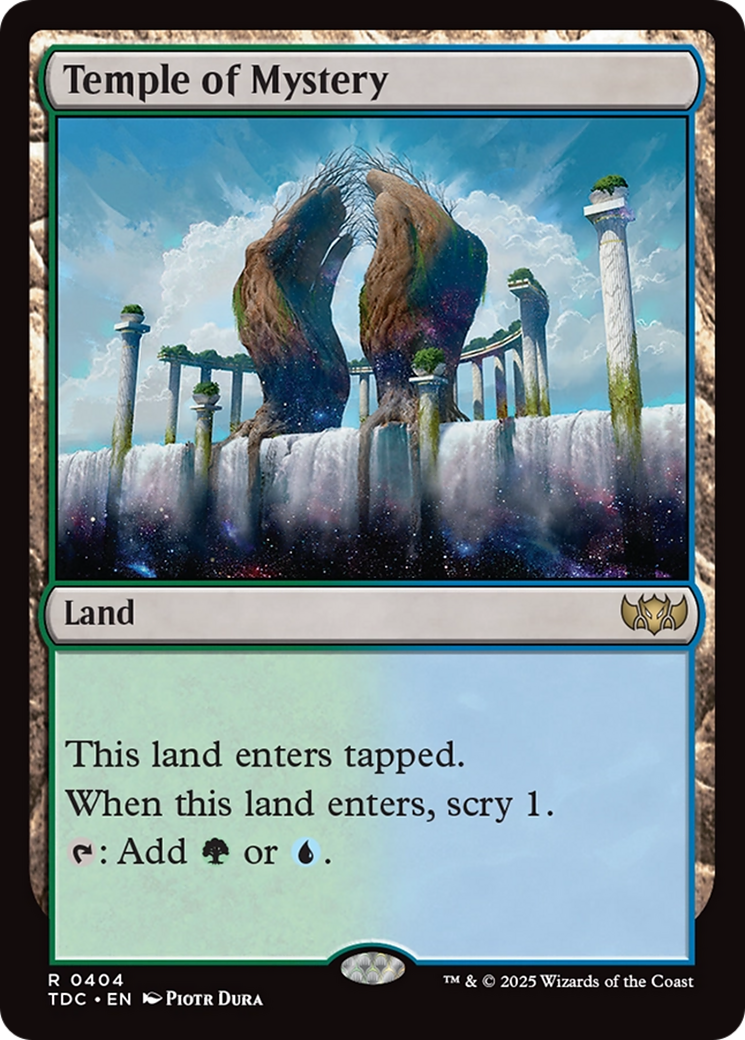 Temple of Mystery [Tarkir: Dragonstorm Commander] | Exor Games Bridgewater