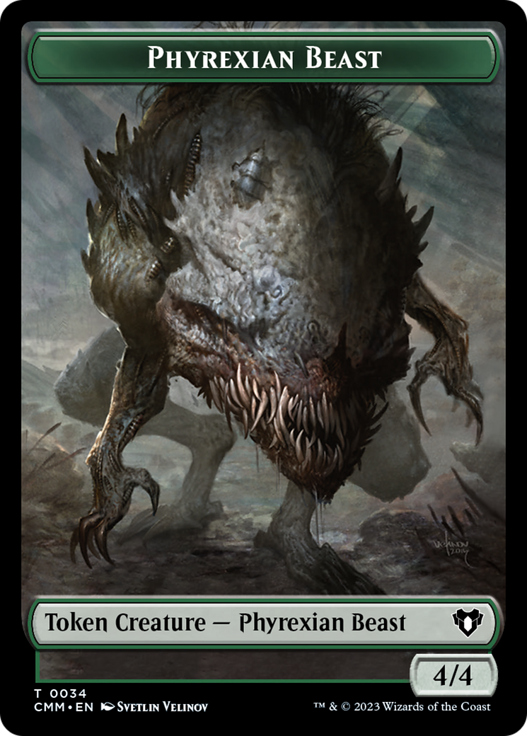 Phyrexian Beast Token [Commander Masters Tokens] | Exor Games Bridgewater