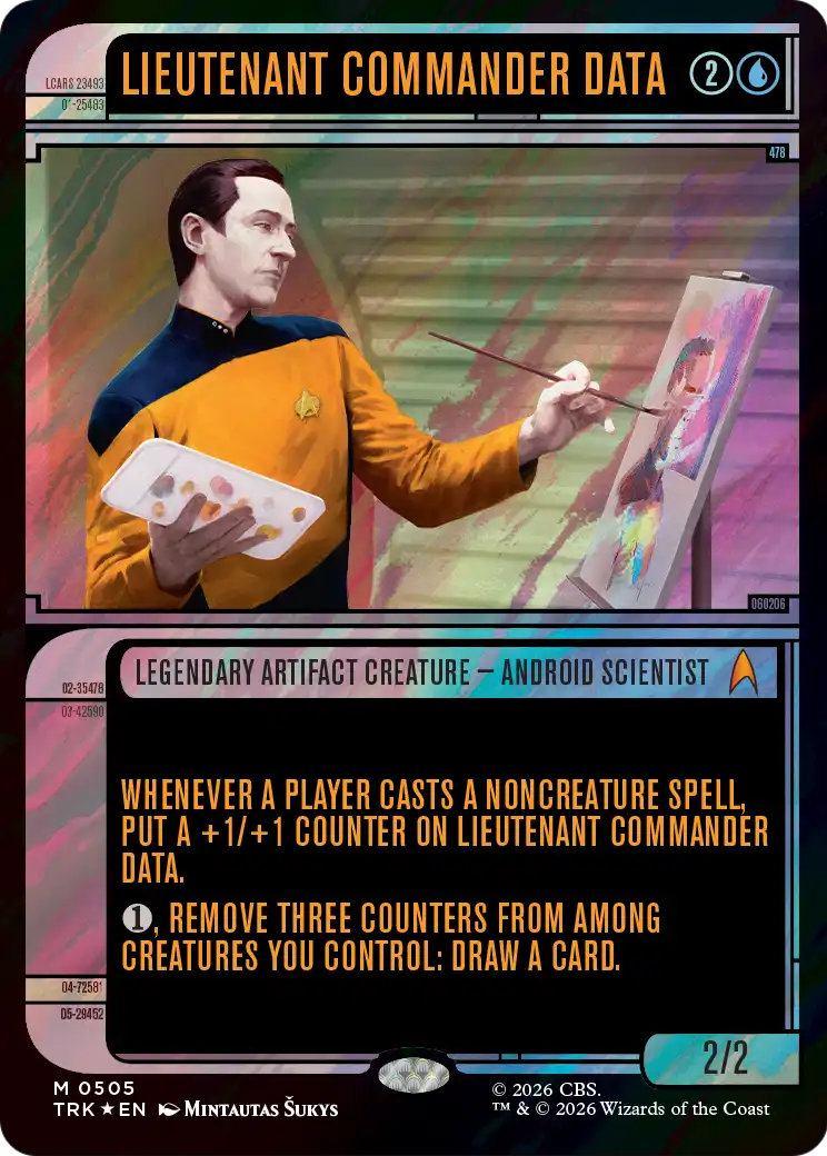 Lieutenant Commander Data (Showcase) (Surge Foil) [Star Trek] | Exor Games Bridgewater