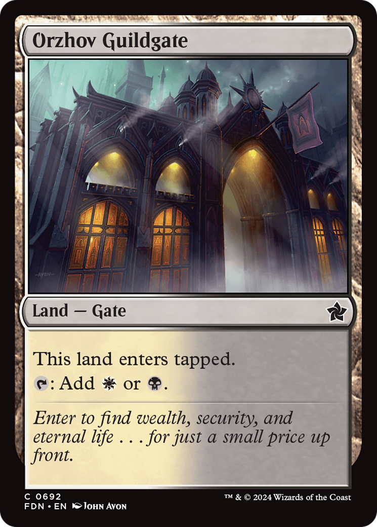 Orzhov Guildgate [Foundations] | Exor Games Bridgewater