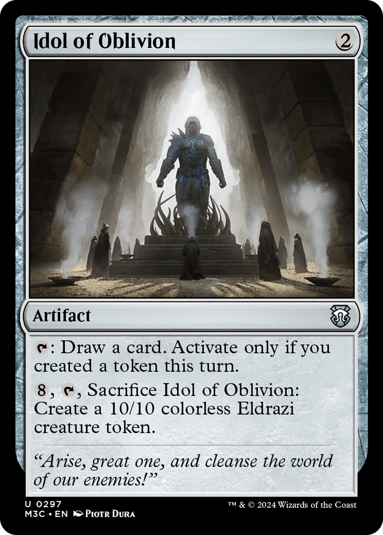 Idol of Oblivion (Ripple Foil) [Modern Horizons 3 Commander] | Exor Games Bridgewater