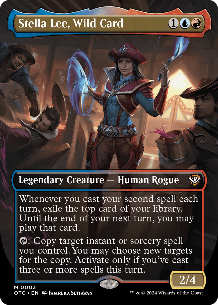 Stella Lee, Wild Card (Borderless) [Outlaws of Thunder Junction Commander] | Exor Games Bridgewater