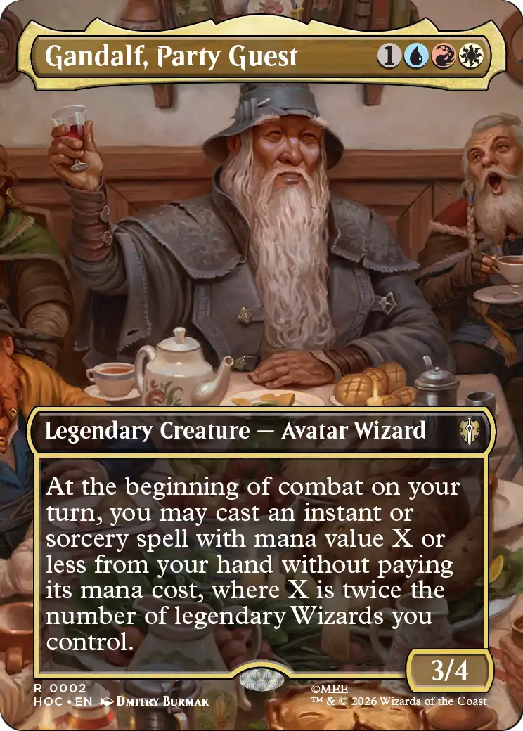 Gandalf, Party Guest (Borderless) [The Hobbit: Eternal-Legal] | Exor Games Bridgewater