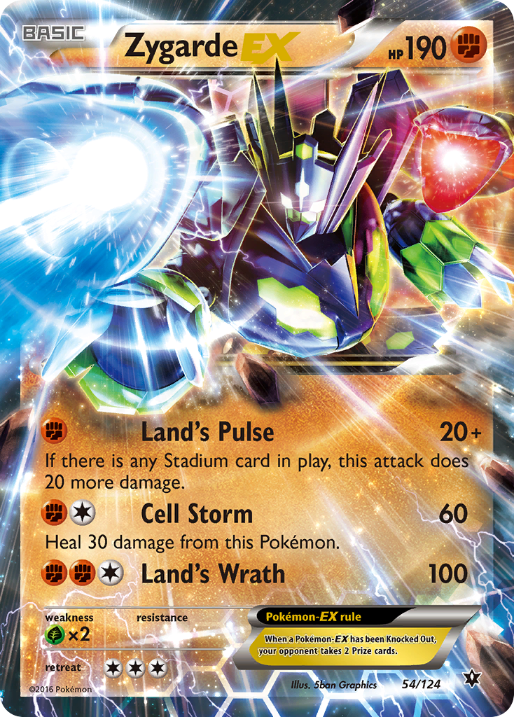 Zygarde EX (54/124) [XY: Fates Collide] | Exor Games Bridgewater