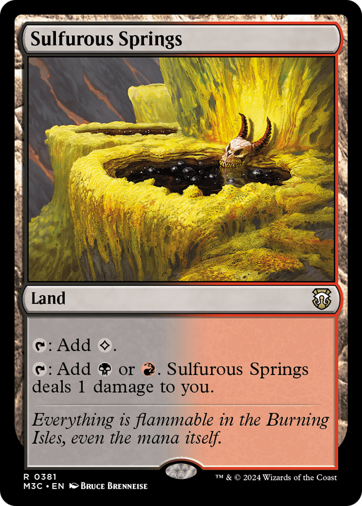 Sulfurous Springs (Ripple Foil) [Modern Horizons 3 Commander] | Exor Games Bridgewater