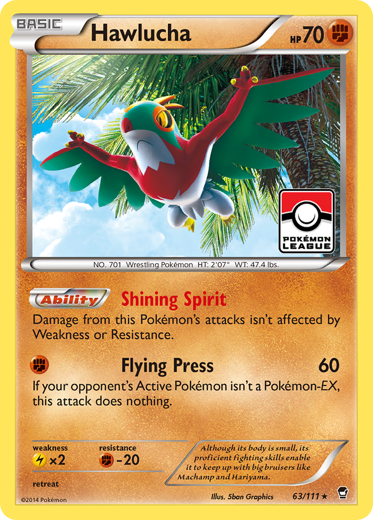 Hawlucha (63/111) [XY: Furious Fists] | Exor Games Bridgewater