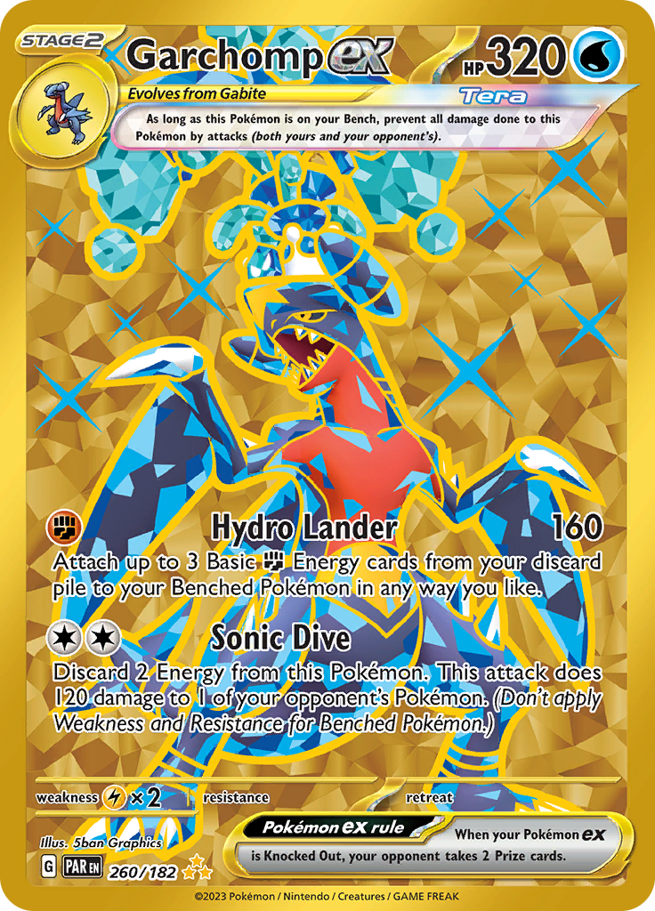 Garchomp ex (260/182) [Scarlet & Violet: Paradox Rift] | Exor Games Bridgewater