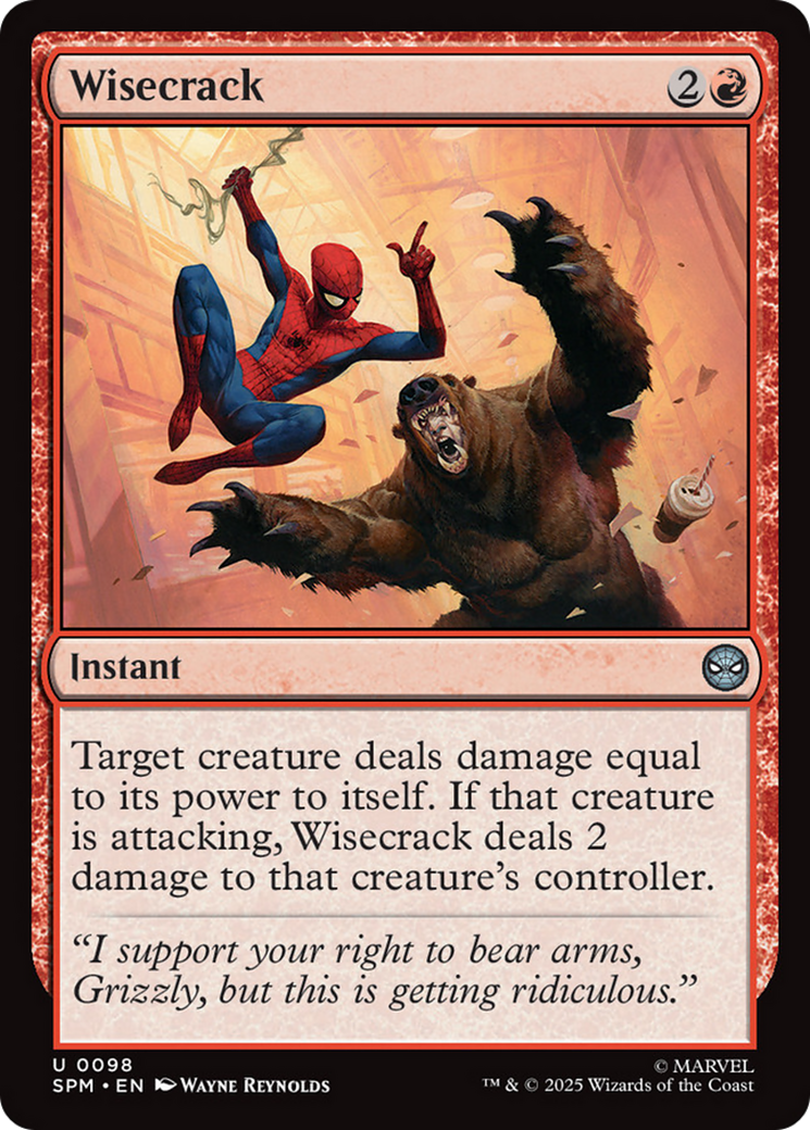 Wisecrack [Marvel's Spider-Man] | Exor Games Bridgewater