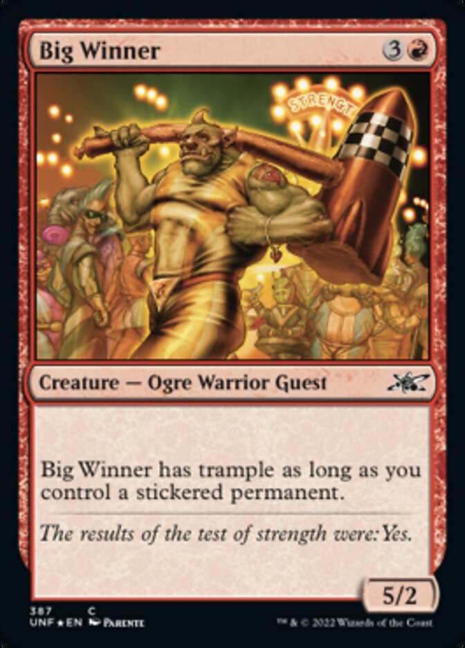 Big Winner (Galaxy Foil) [Unfinity] | Exor Games Bridgewater