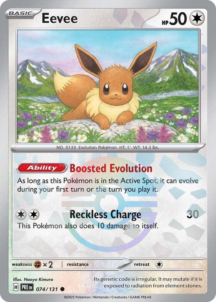 Eevee (074/131) (Poke Ball Pattern) [Scarlet & Violet: Prismatic Evolutions] | Exor Games Bridgewater