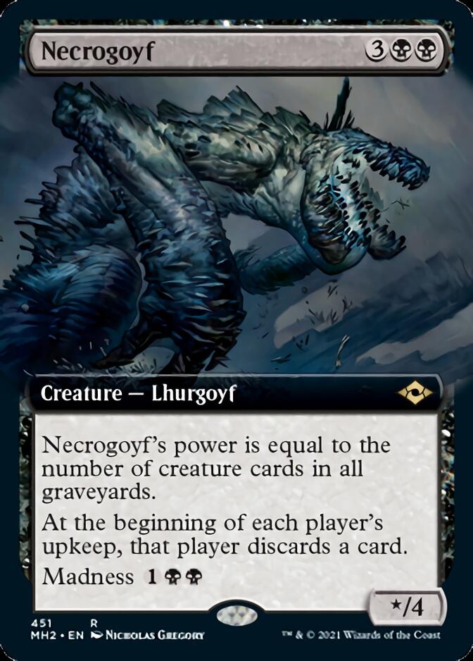 Necrogoyf (Extended Art) [Modern Horizons 2] | Exor Games Bridgewater