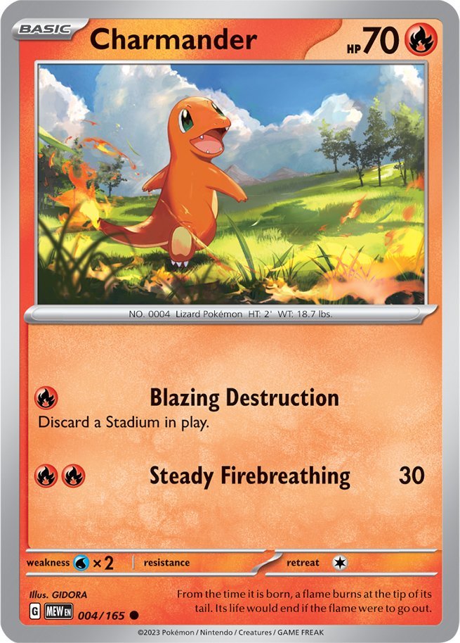 Charmander (004/165) [Scarlet & Violet: 151] | Exor Games Bridgewater