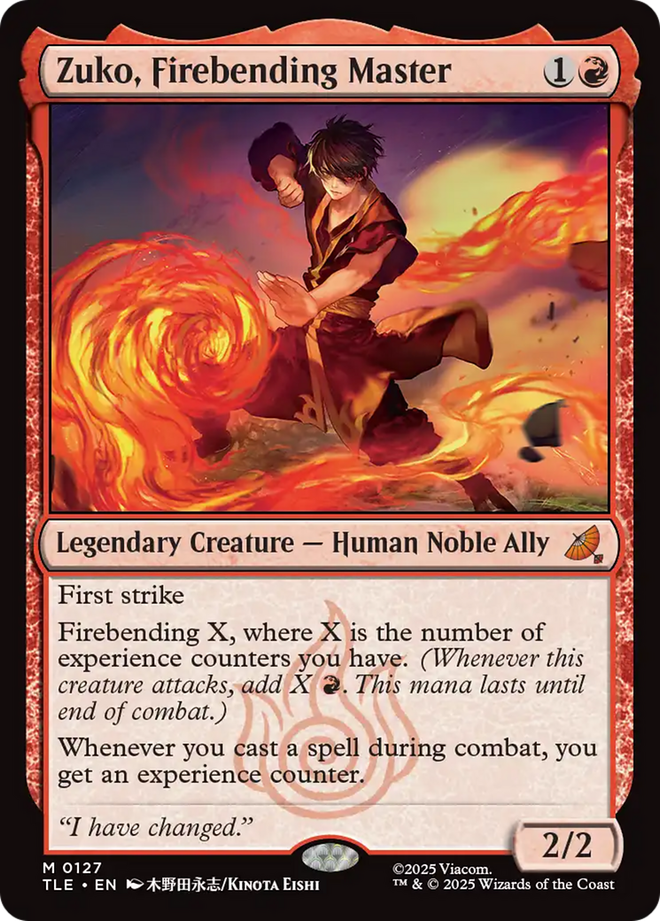Zuko, Firebending Master [Avatar: The Last Airbender: Eternal-Legal] | Exor Games Bridgewater