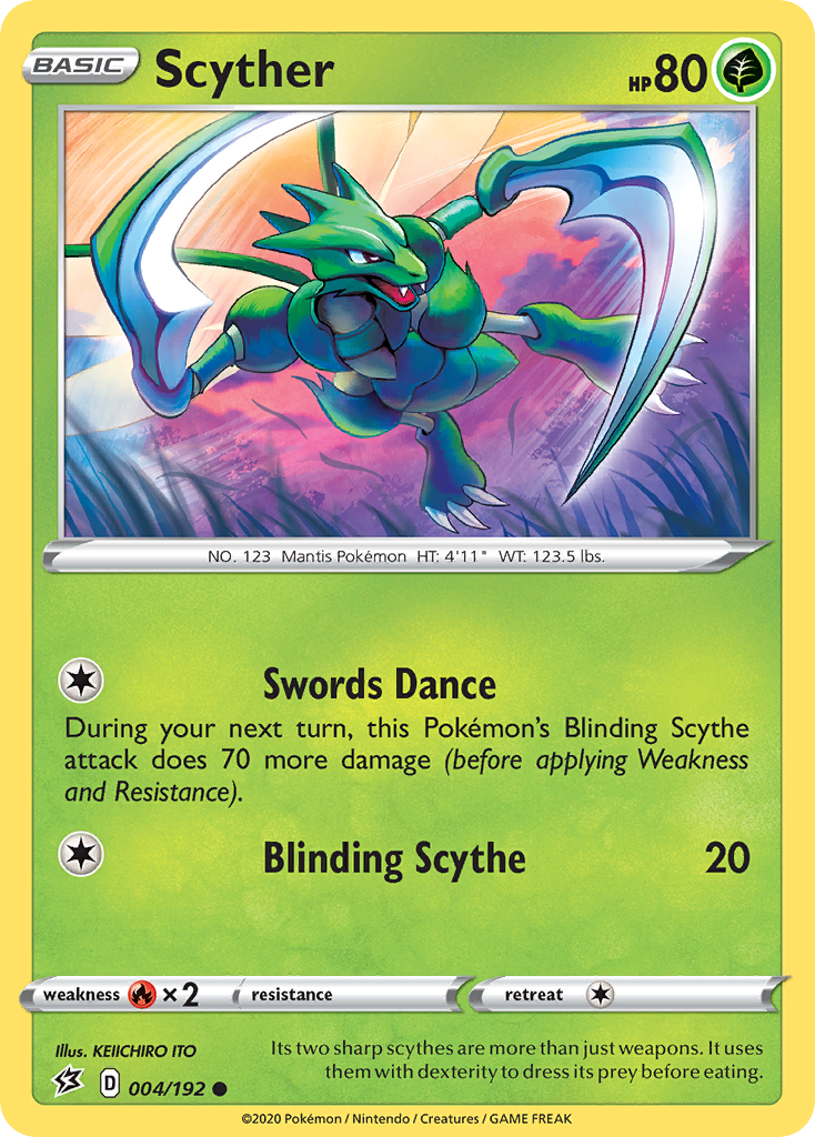 Scyther (004/192) [Sword & Shield: Rebel Clash] | Exor Games Bridgewater