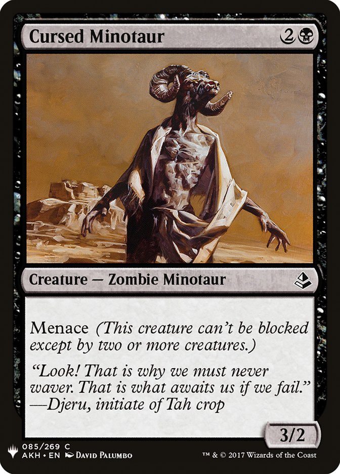 Cursed Minotaur [Mystery Booster] | Exor Games Bridgewater