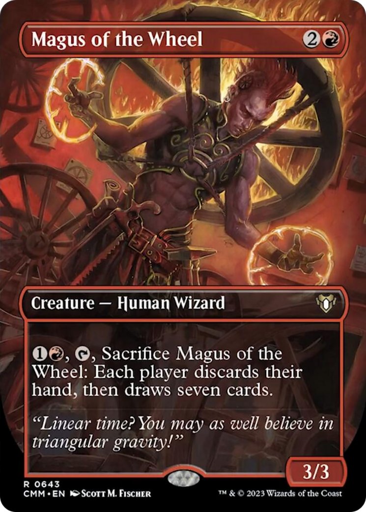 Magus of the Wheel (Borderless Alternate Art) [Commander Masters] | Exor Games Bridgewater