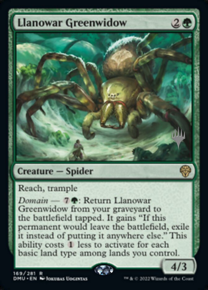 Llanowar Greenwidow (Promo Pack) [Dominaria United Promos] | Exor Games Bridgewater