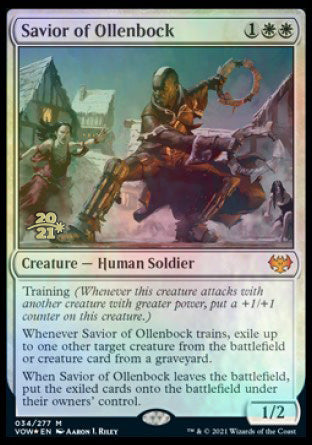 Savior of Ollenbock [Innistrad: Crimson Vow Prerelease Promos] | Exor Games Bridgewater