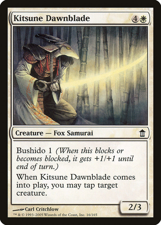 Kitsune Dawnblade [Saviors of Kamigawa] | Exor Games Bridgewater