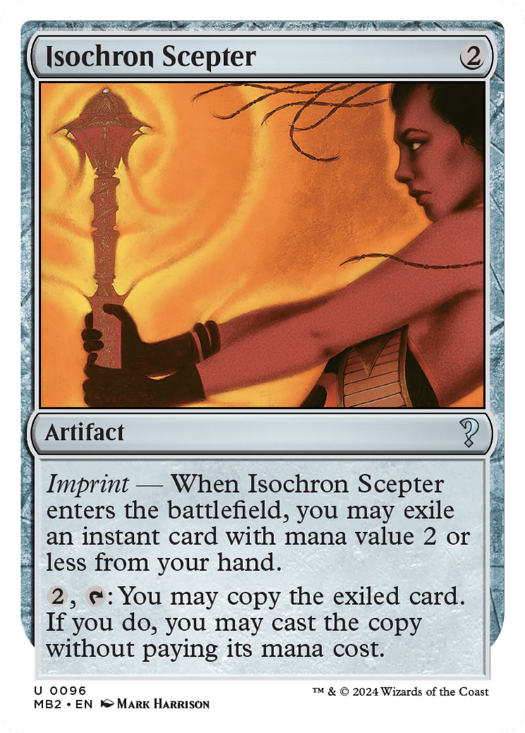 Isochron Scepter (White Border) [Mystery Booster 2] | Exor Games Bridgewater